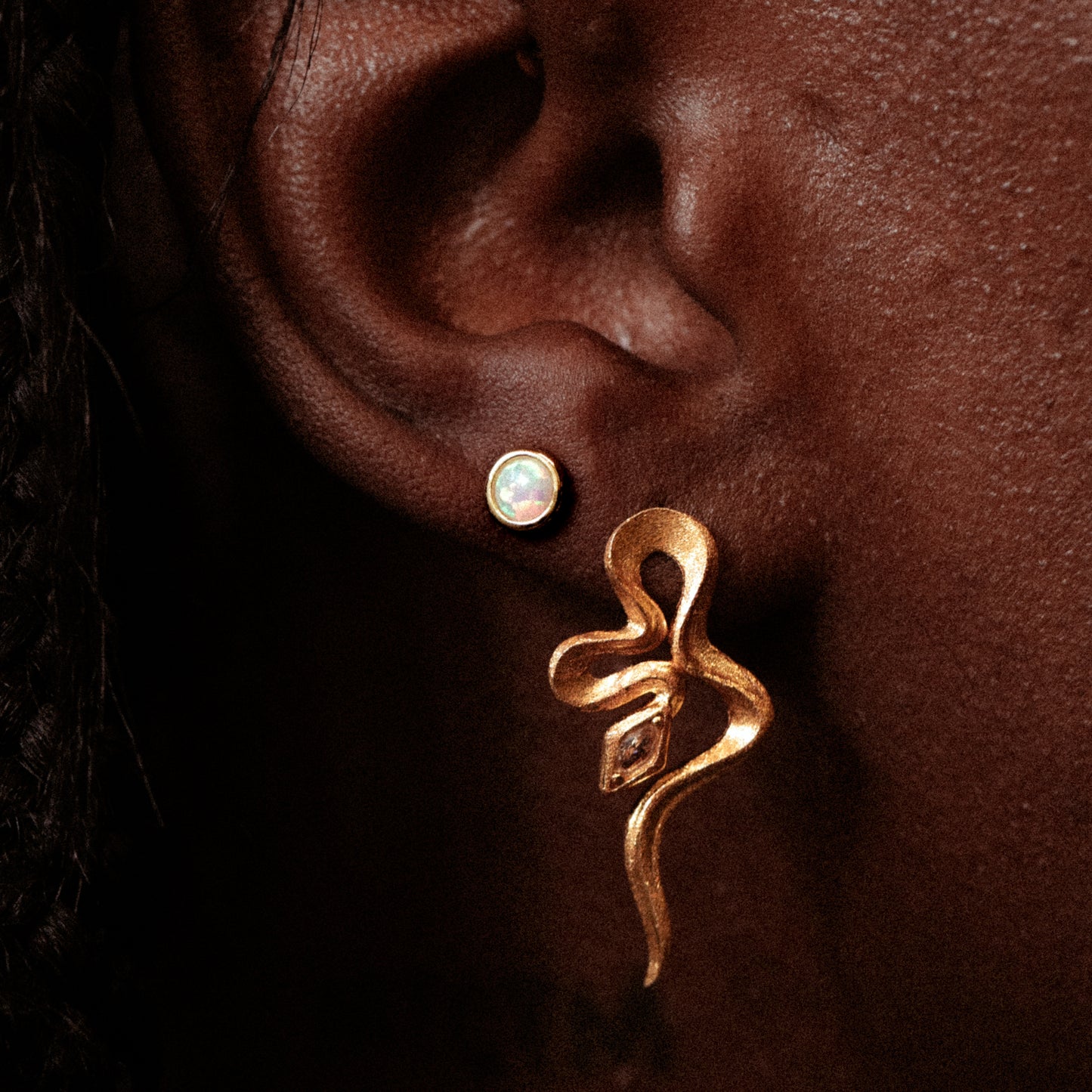Opal Flatback Stud