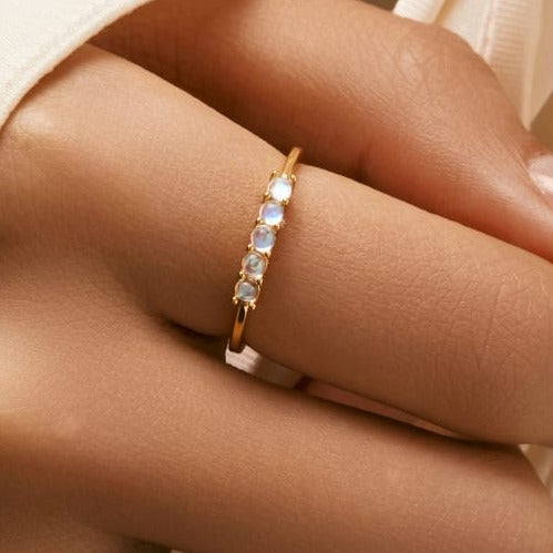 Opal Moondrop Ring