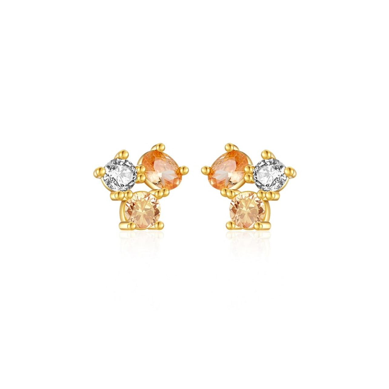 Peaches and Cream Studs