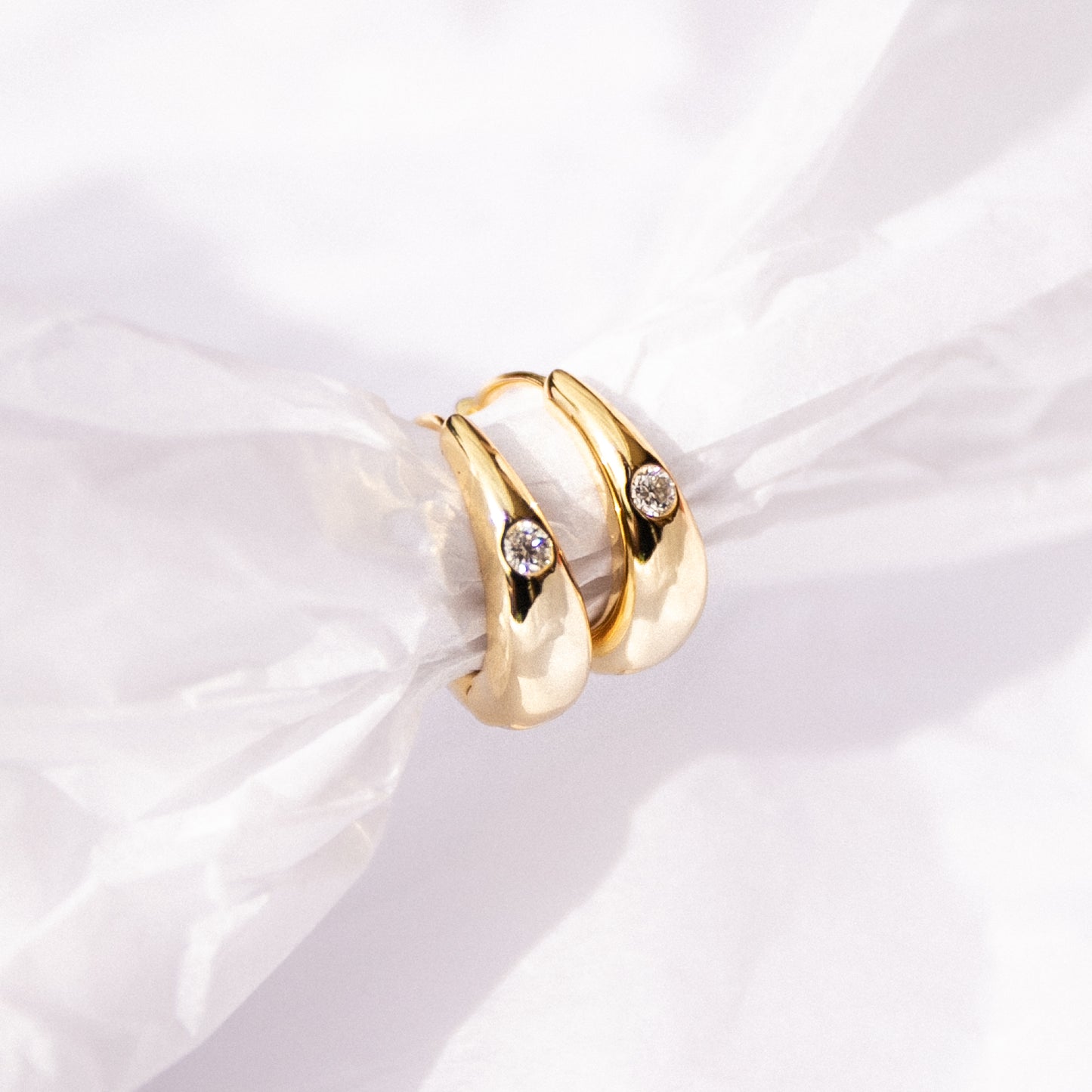 Perfect Huggies with Moissanite