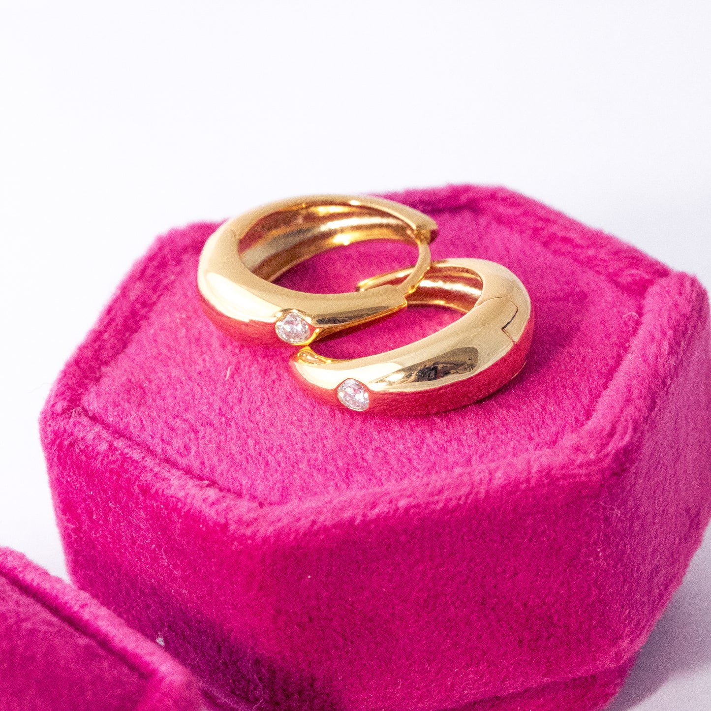 Perfect Huggies with Moissanite