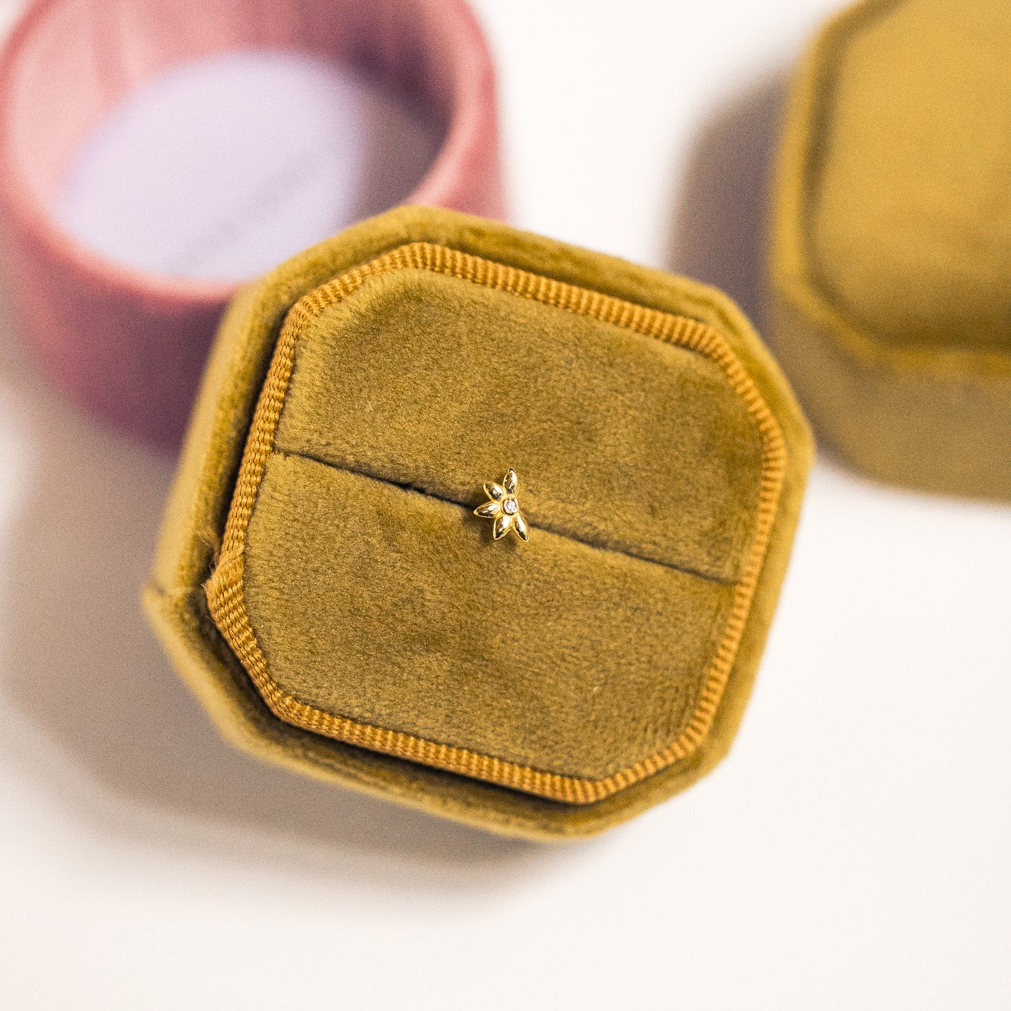 Half Bloom Flatback Stud