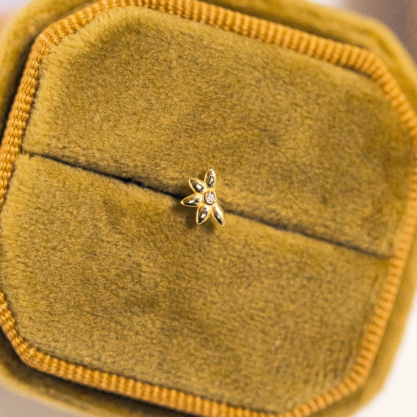 Half Bloom Flatback Stud