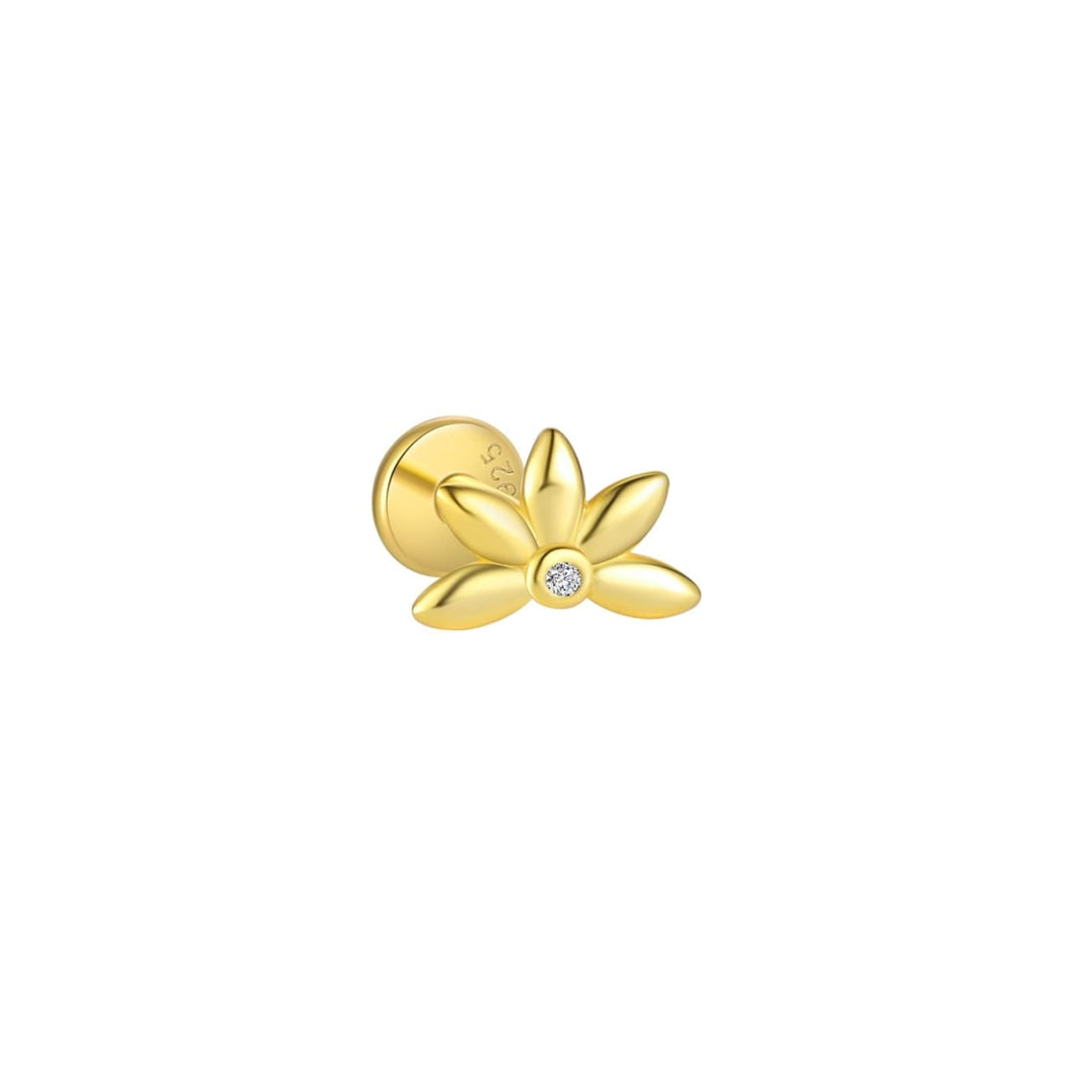 Half Bloom Flatback Stud