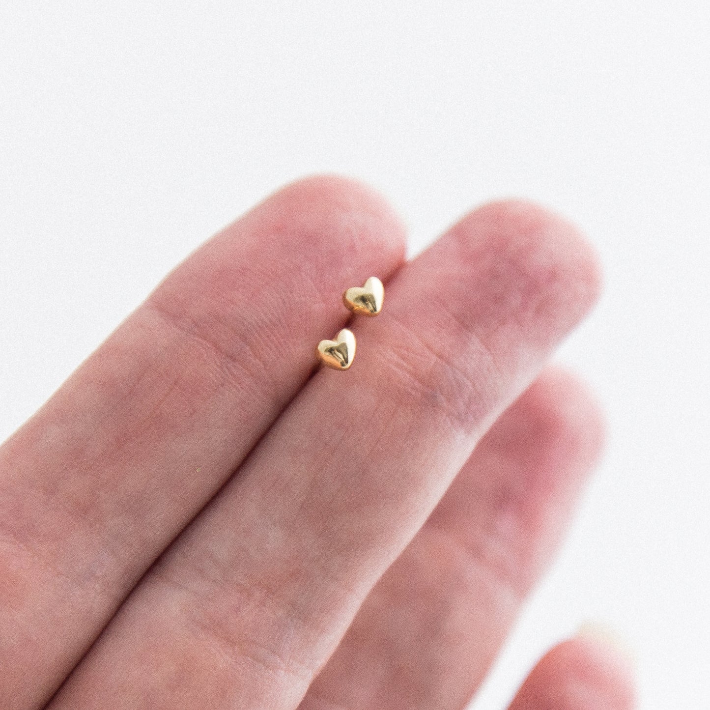 Teeny Heart Studs