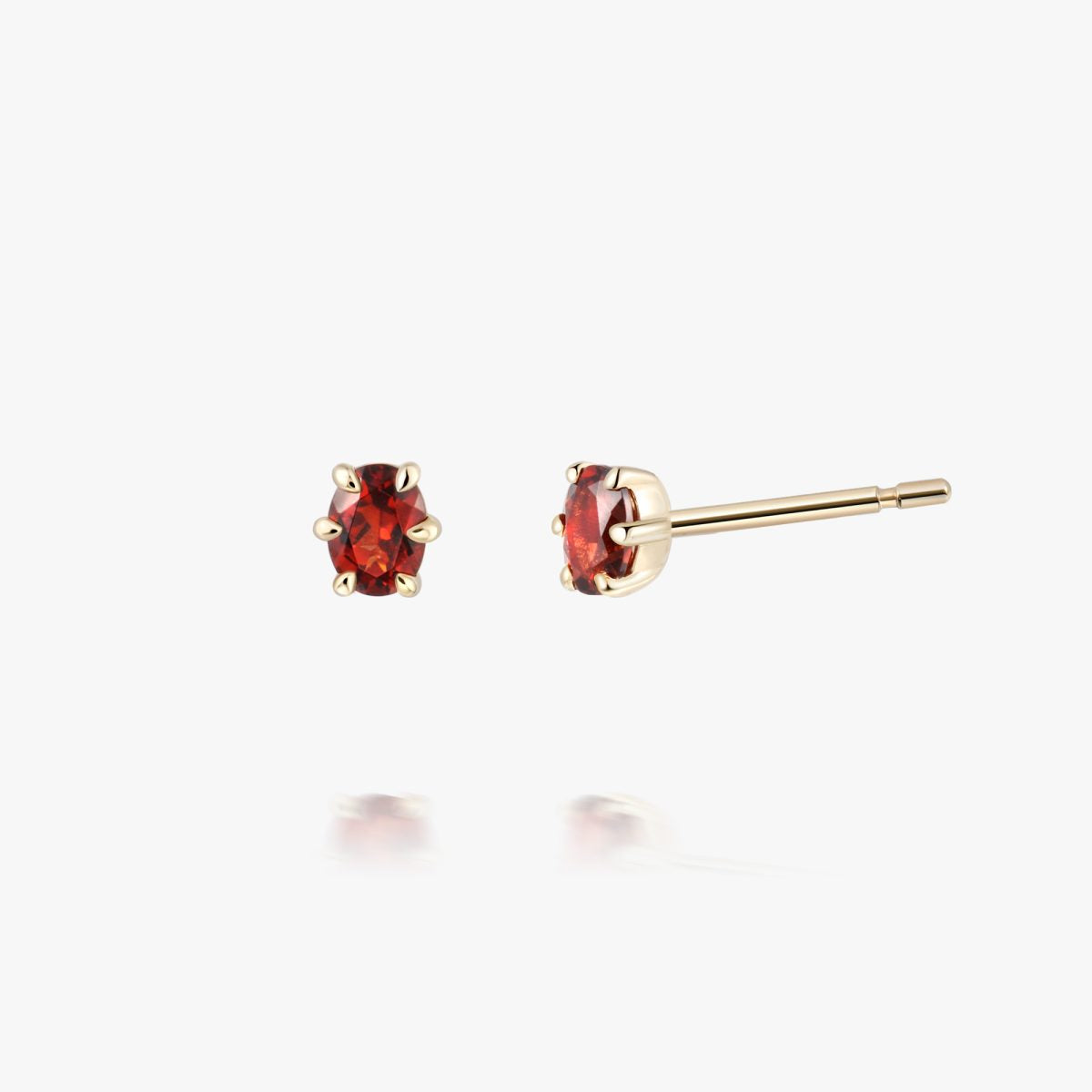 14kt Fire Garnet Studs