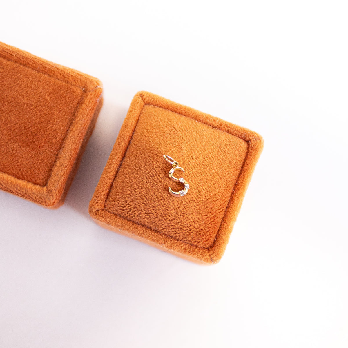 14kt Diamond Letter Pendant