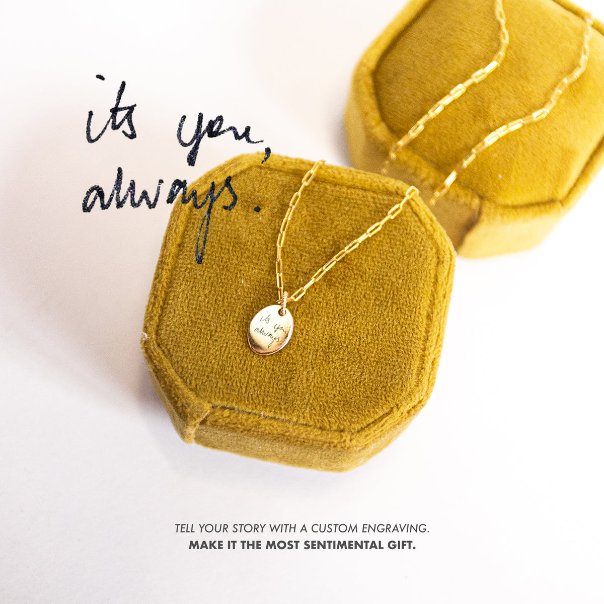 14kt Story Pendant