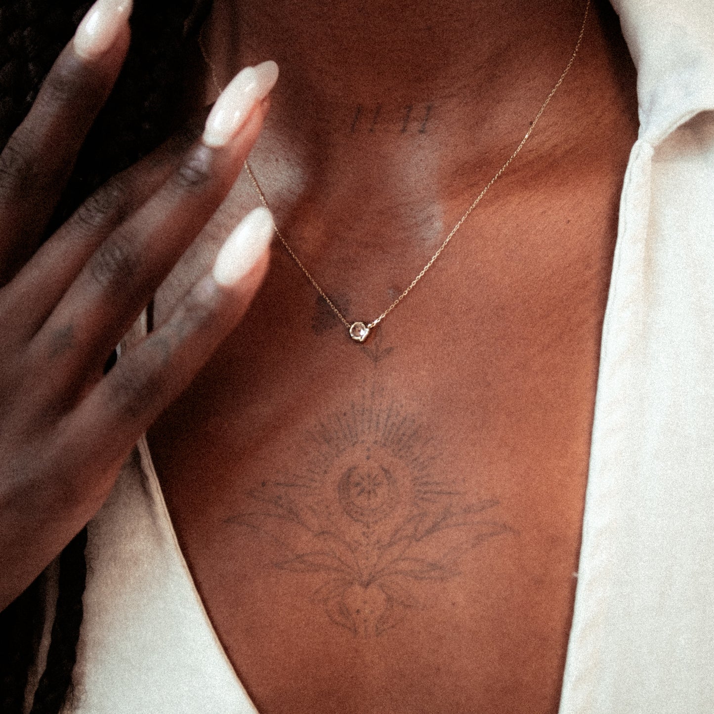 Champagne Diamond Pendant in 9ct Gold