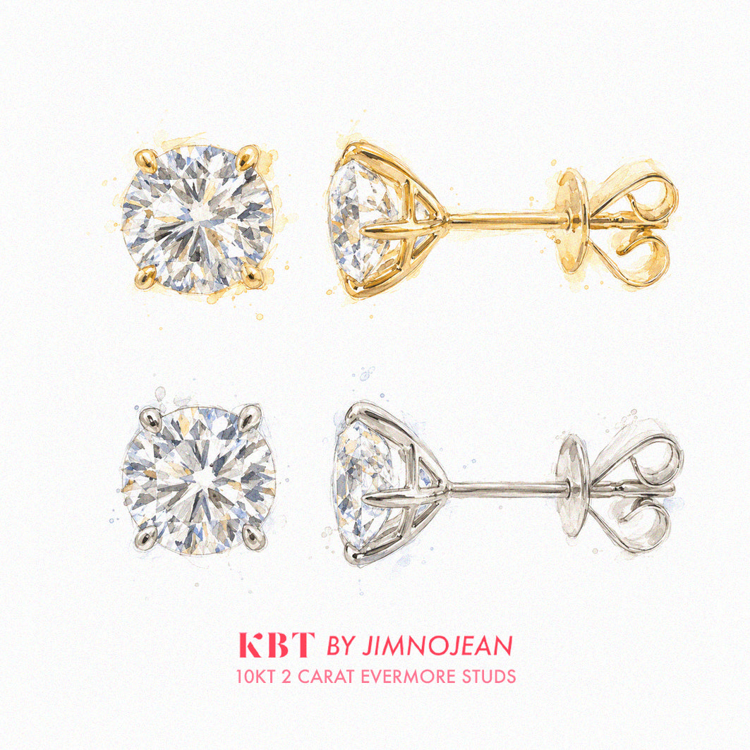 10KT 2 Carat Evermore Studs by KBT