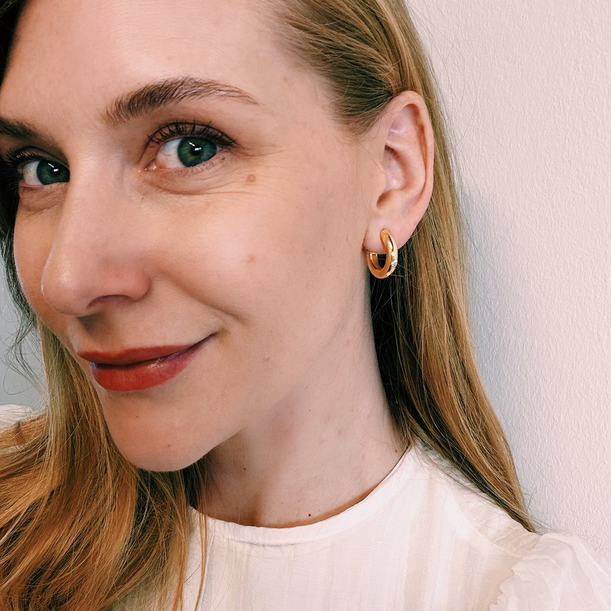 Big Chic Hoops with Moissanite
