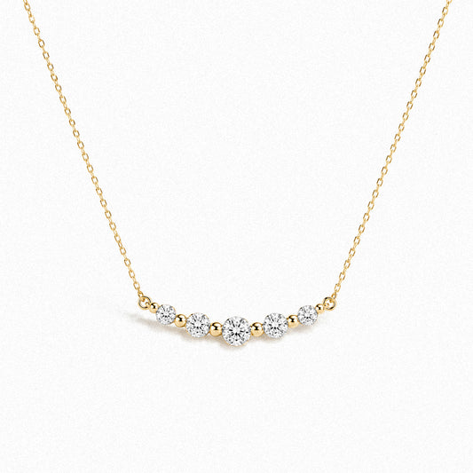 The Five Diamond Pendant in 9ct Gold