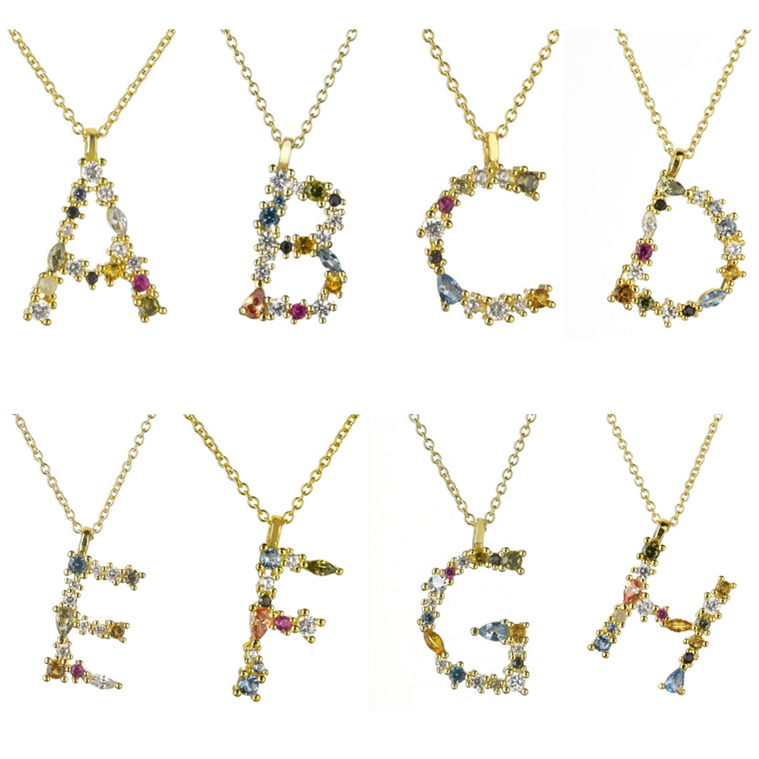 Juicy Gem Letter Pendant