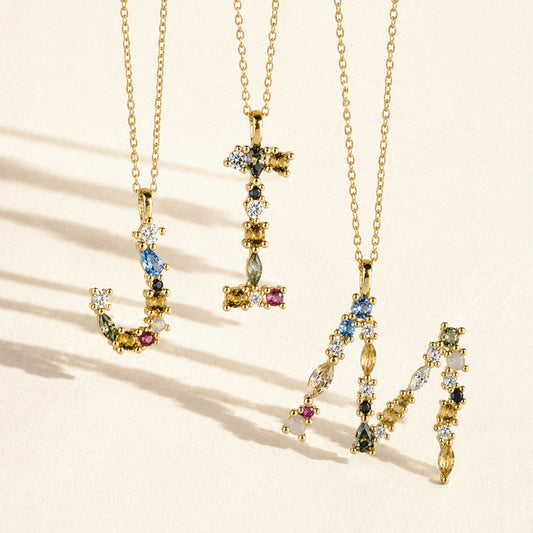 Juicy Gem Letter Pendant