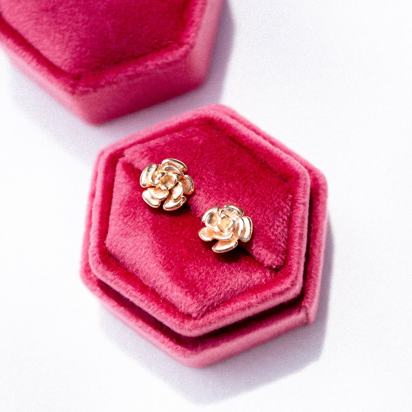 9ct Rose Bloom Studs