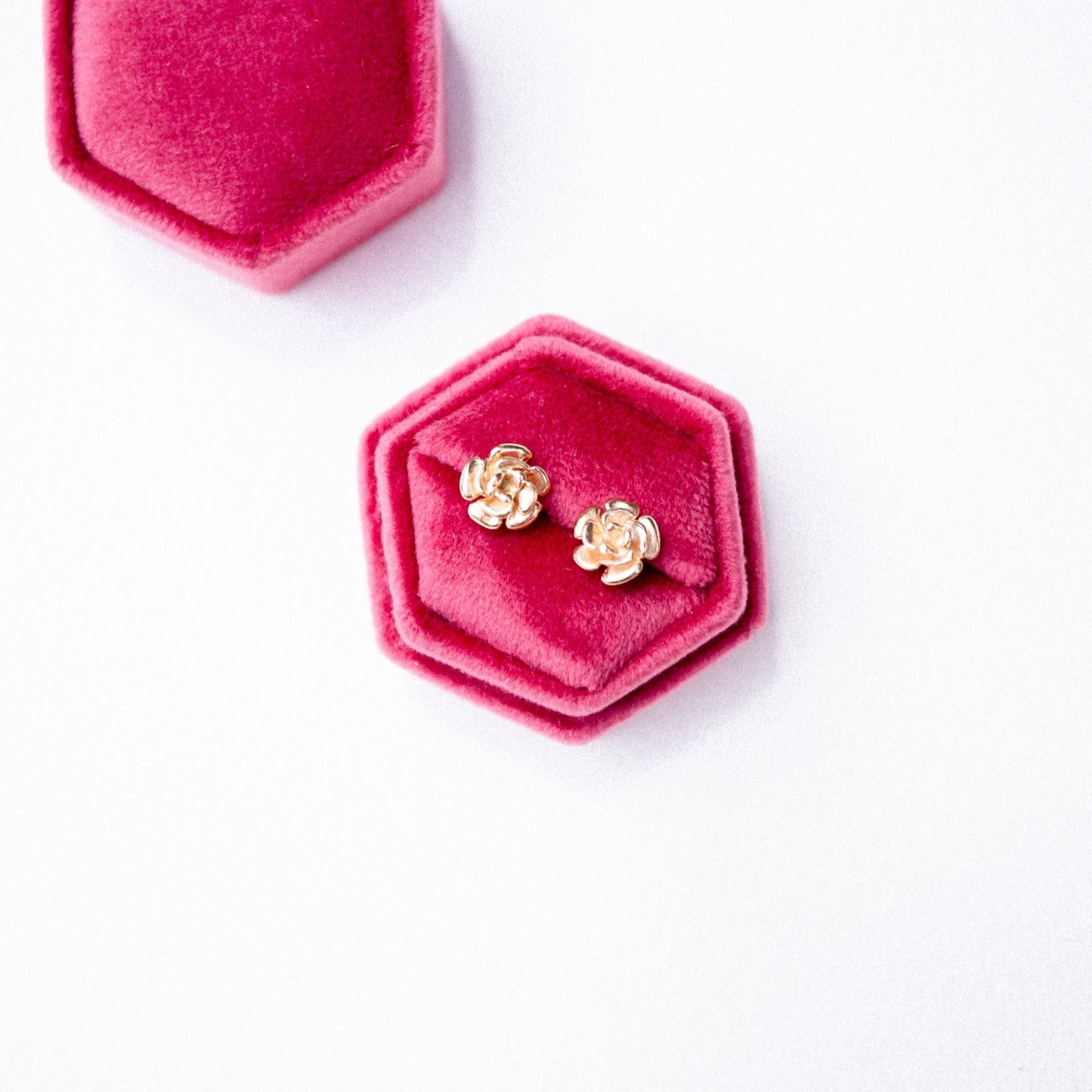 9ct Rose Bloom Studs