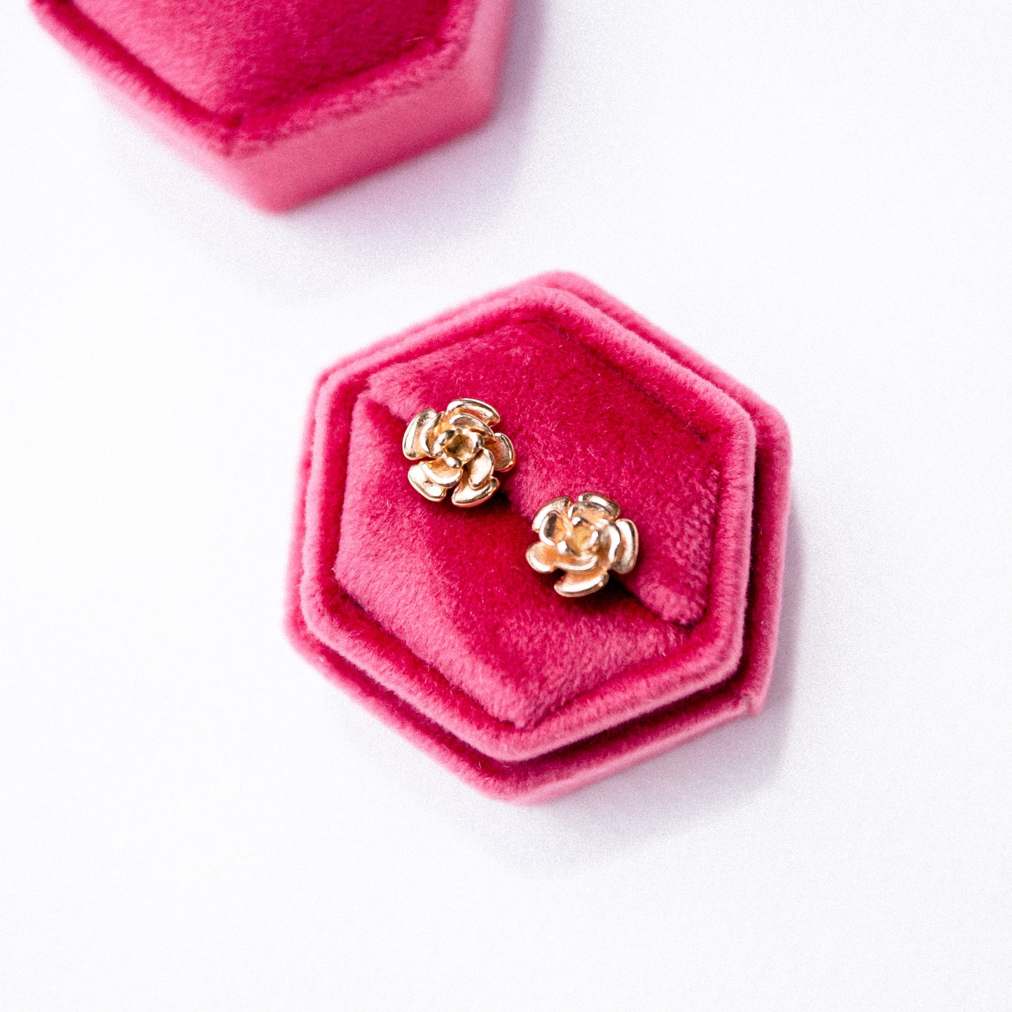 9ct Rose Bloom Studs