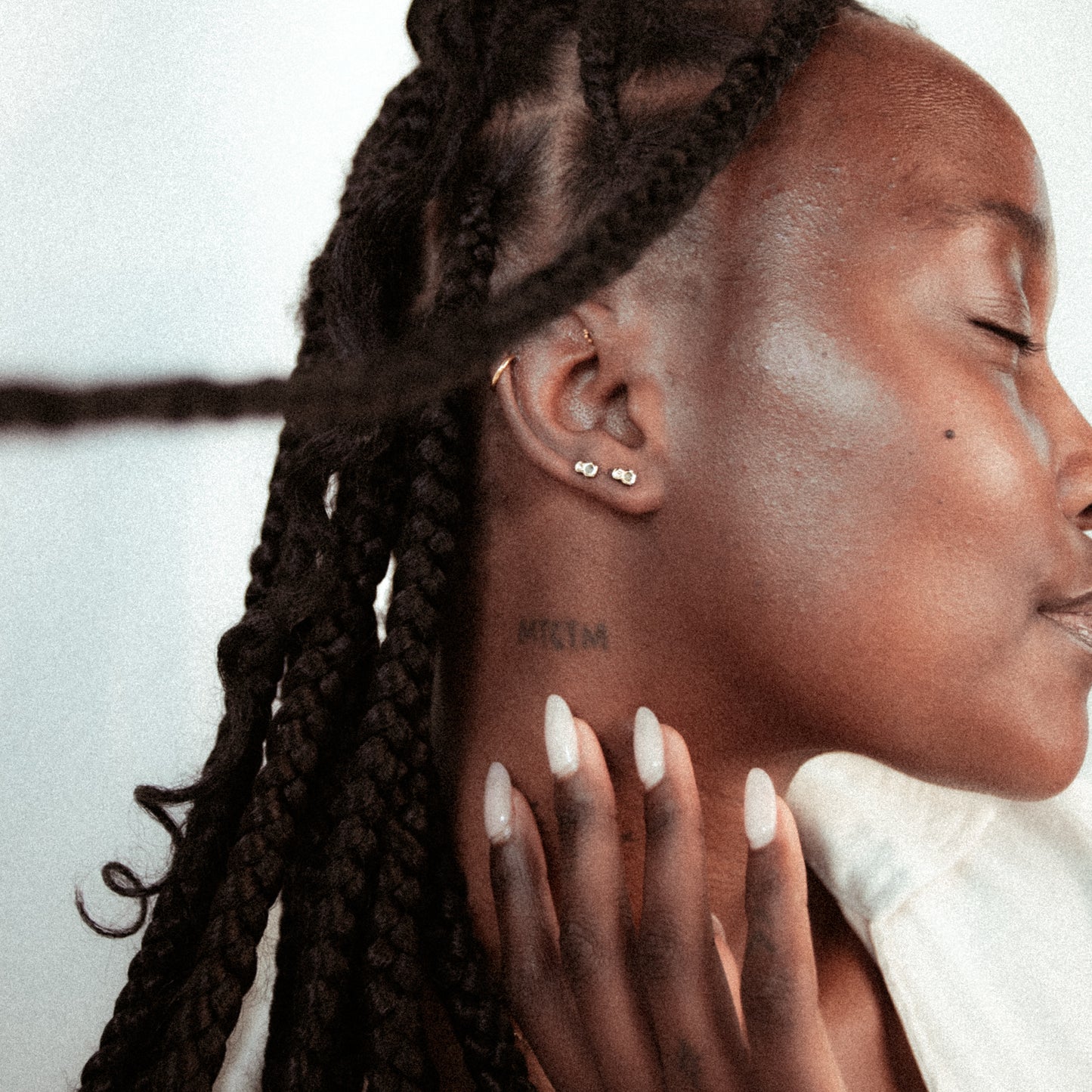 Champagne Diamond Studs in 9ct Gold