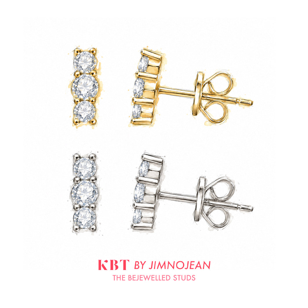 Bejewelled Studs by KBT