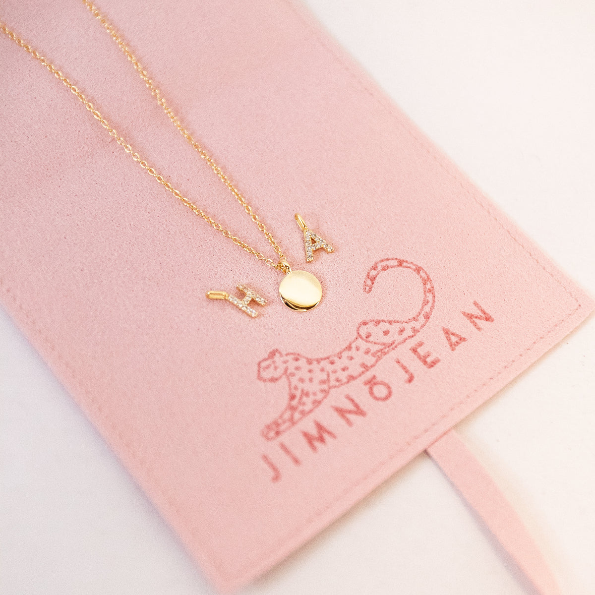 Mini Initial Disk Pendant - Customisable