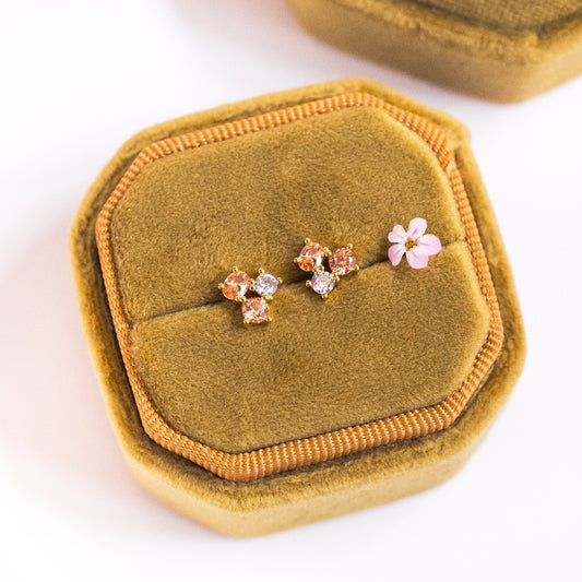 Peaches and Cream Studs