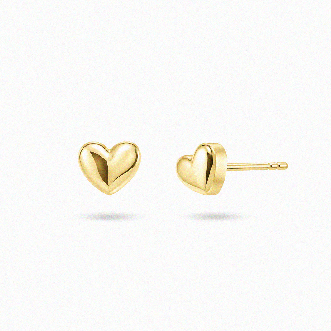 Teeny Heart Studs
