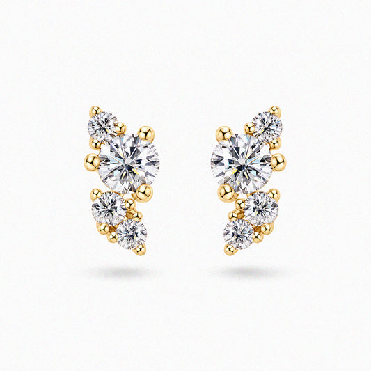 Timeless Studs with Moissanite