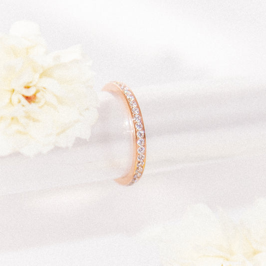 Infinity Ring in Rose Gold