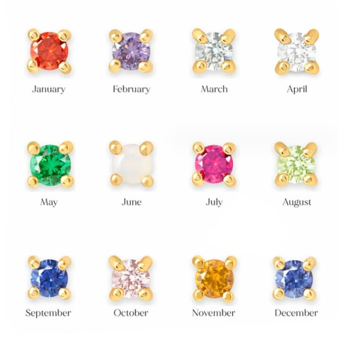 Birth Stone Studs