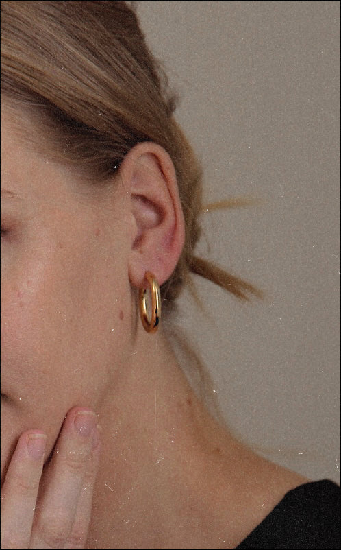 9ct Big Bold Gold Hoops